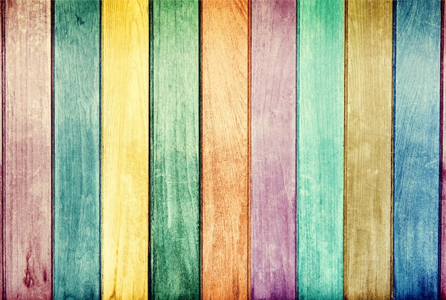 pared de madera de colores vintage