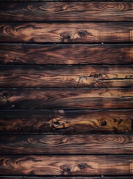 Una pared de madera con un fondo de madera marrón oscuro y un fondo de madera marrón oscuro
