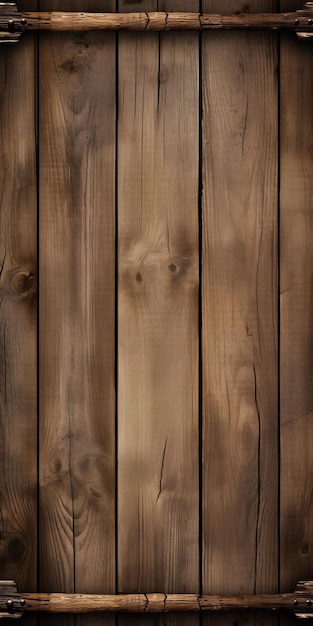 una pared de madera con fondo marrón.