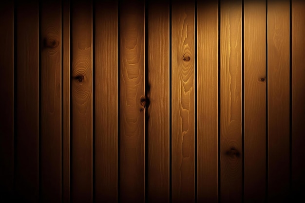 Una pared de madera con una luz