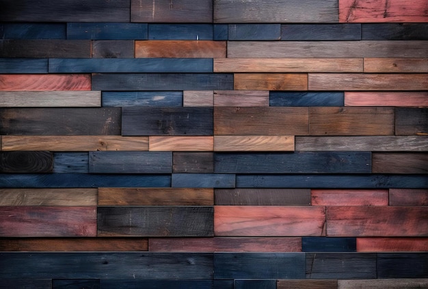 una pared de madera con una tabla de madera que dice madera en ella