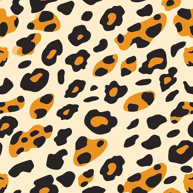 una pared de manchas amarillas y negras con manchas y manchas negras