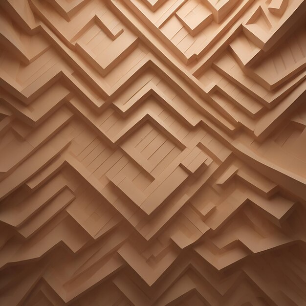 Foto una pared marrón con una forma cuadrada que dice 