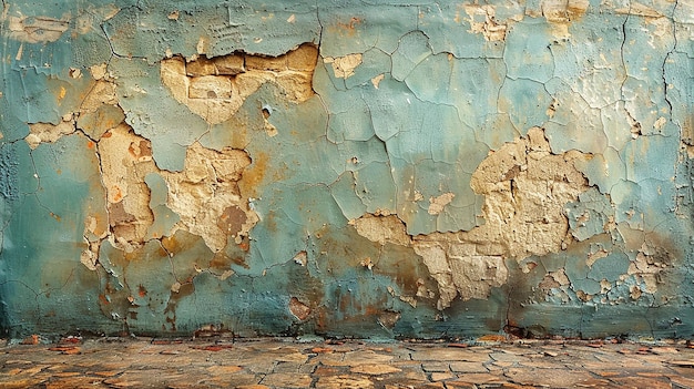 una pared con un mural de un cráneo y un corazón en él