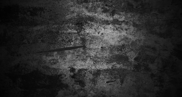 Pared negra aterradora para el fondo Pared oscura concepto de fondo de halloween Horror textura de hormigón