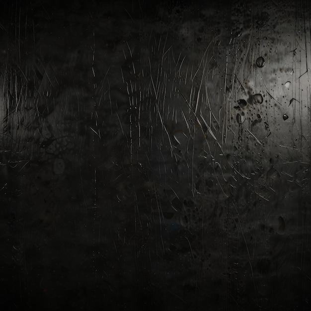una pared oscura con un fondo negro con un fondo oscuro con algunos arañazos en él