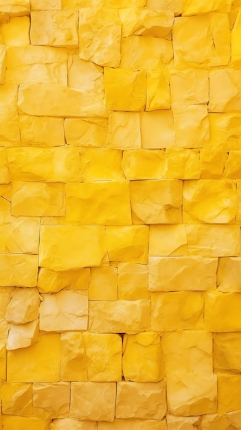 una pared de piedra amarilla