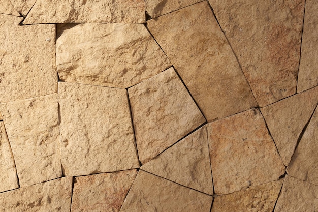 Una pared de piedras de granito como fondo