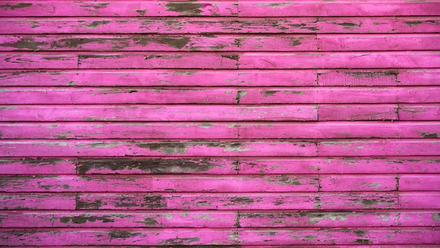 Pared pintada en madera caribeña Mahahual rosa