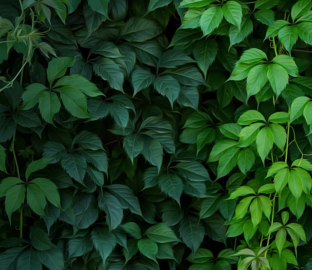 Foto pared de planta trepadora verde a pantalla completa como fondo. efecto de pintura al óleo.