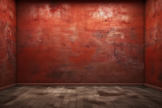 Una pared roja en una habitación que dice 'no soy fan'