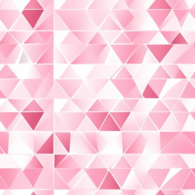 Una pared rosa y blanca con un patrón de diamantes rosa y blanco.