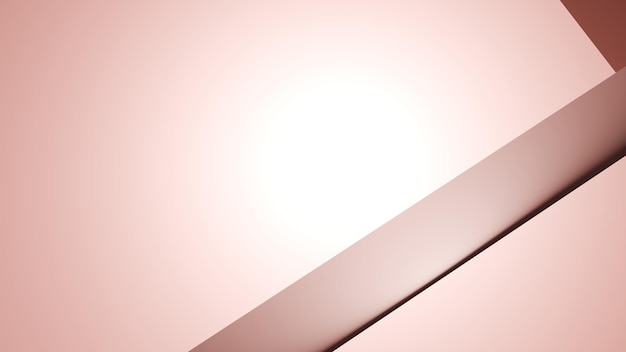 una pared rosa con una luz brillando sobre ella