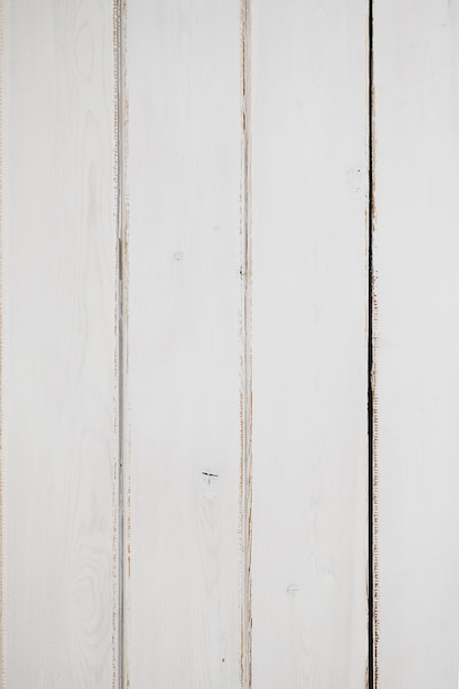 Pared de tablones de madera blanca Fondo de tablero de madera vintage Textura de material de madera dura de grano áspero