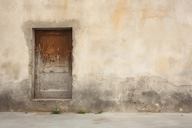 Pared vacía con puerta