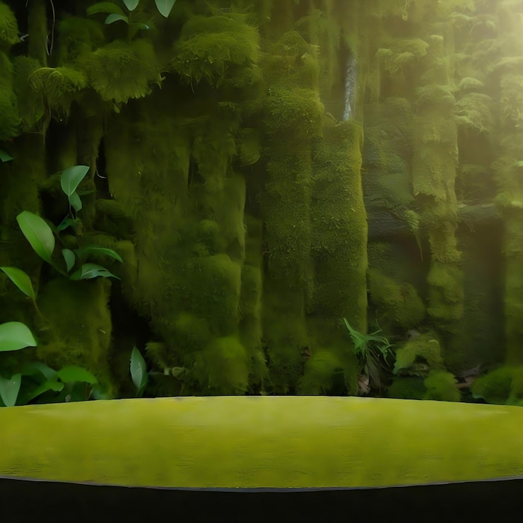 Una pared verde con un banco frente a la palabra jungla.