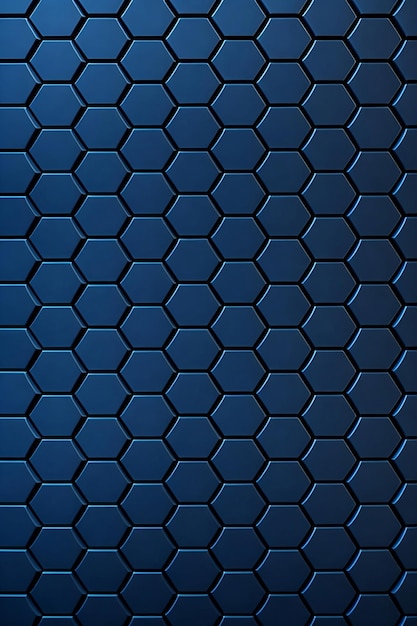 Foto parede azul metálico padrão hexagonal