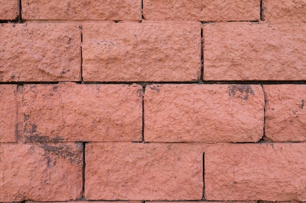 Parede de azulejo decorativo vermelho de um edifício