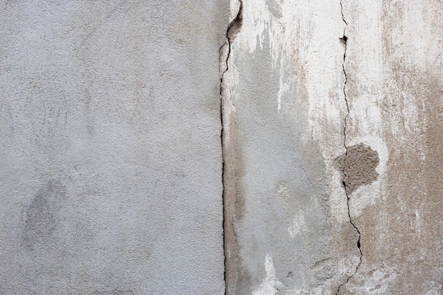 Parede de cimento cinza ou textura de superfície de concreto para fundo de concreto rachado