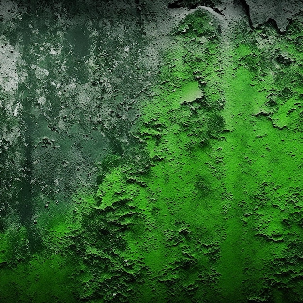 Parede de cimento de concreto de textura verde escura com fundo abstrato