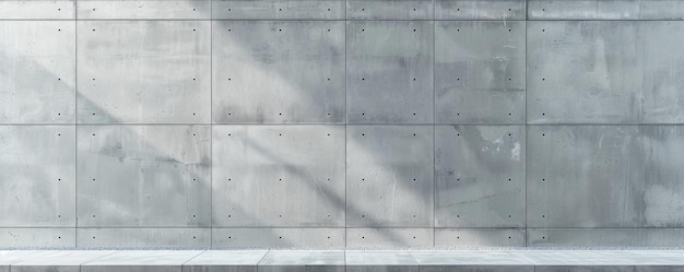 Parede de concreto abstrata textura panorâmica fundo sala cinzenta branca moderna conceito de construção de espaço de bandeira interior