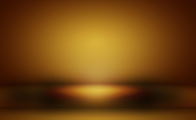 Parede de estúdio gradiente amarelo ouro de luxo abstrato bem usado como backgroundlayoutbanner e pres de produto