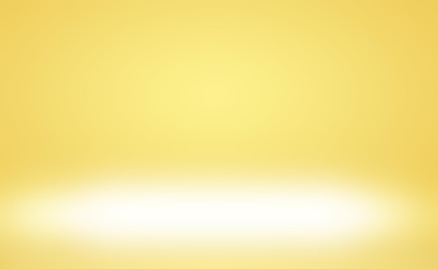 Parede de estúdio gradiente amarelo ouro de luxo abstrato bem usado como backgroundlayoutbanner e pres de produto