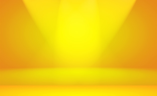 Parede de estúdio gradiente de ouro amarelo abstrato de luxo, bem como uso como plano de fundo, layout, banner e apresentação do produto.