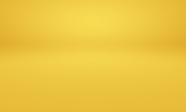 Parede de estúdio gradiente de ouro amarelo abstrato de luxo, bem como uso como plano de fundo, layout, banner e apresentação do produto.