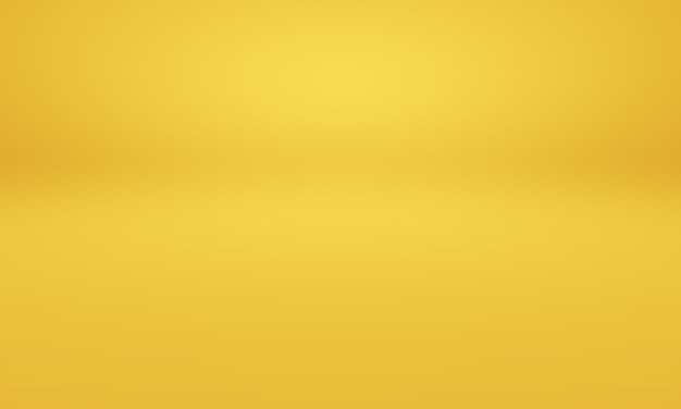 Parede de estúdio gradiente de ouro amarelo abstrato de luxo, bem como uso como plano de fundo, layout, banner e apresentação do produto.