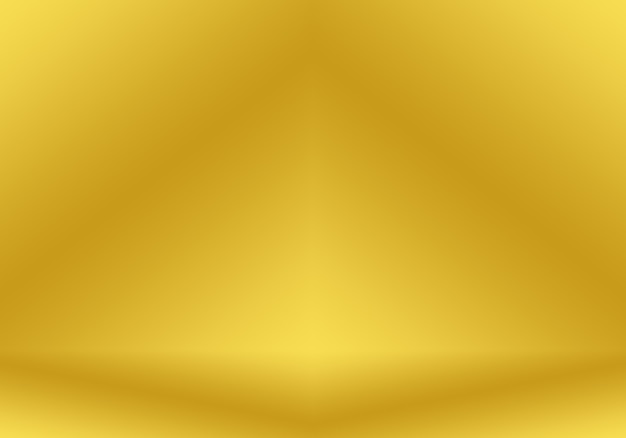 Foto parede de estúdio gradiente de ouro amarelo de luxo abstrato bem usar como backgroundlayoutbanner e pres ...