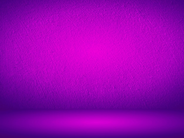 Parede de gradiente roxo sala de estúdio em branco fundo de estúdio simples