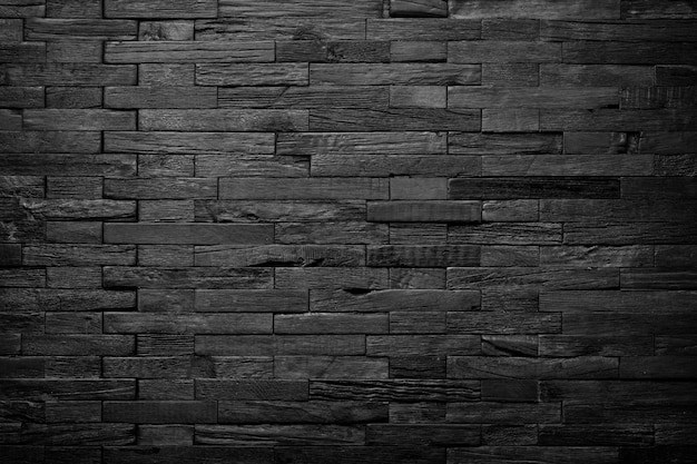 Parede de madeira preta como fundo de textura de madeira de design de interiores