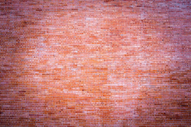 Foto parede de tijolo amplo panorama da bandeira de cor vermelha