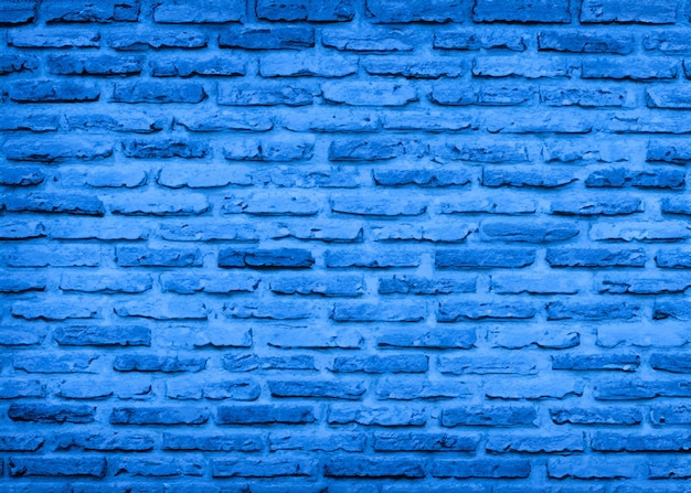 Foto parede de tijolo fundo cor azul