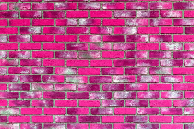 Parede de tijolo rosa Fundo de design de interiores moderno