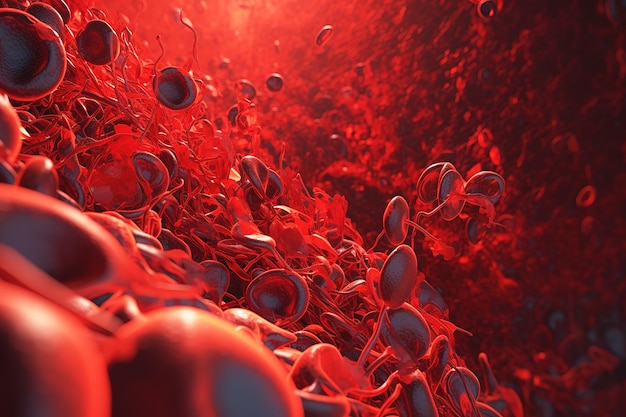 Parede intestinal de vasos sanguíneos humanos AI