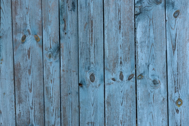 Parede texturizada de madeira pintada em azul e cinza vintage antigo