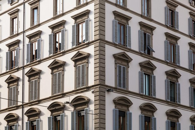 Foto paredes de casa antigua en la ciudad de florencia