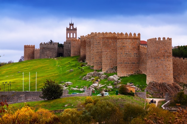 Foto paredes de la ciudad. ávila, españa