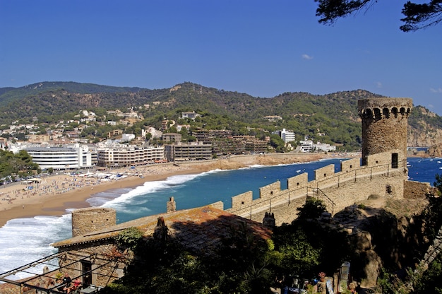 Paredes de tossa de mar, costa brava, girona, espanha