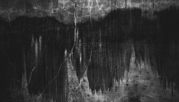 Paredes oscuras aterradoras textura de cemento de hormigón negro ligeramente claro para la superficie de fondo paisaje panorámico grunge oscuro