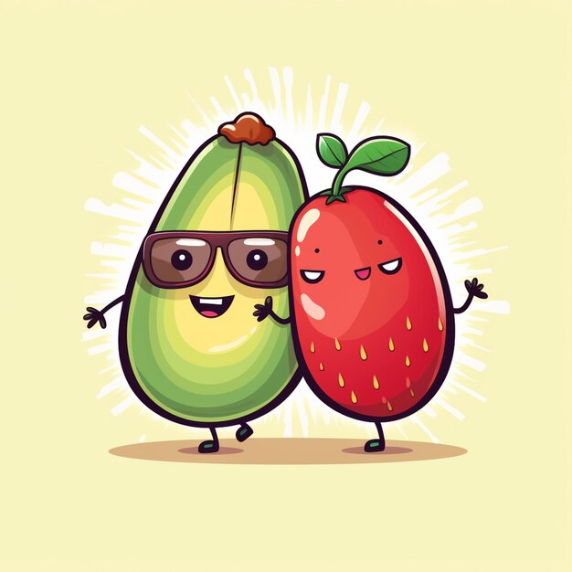 pareja de aguacate