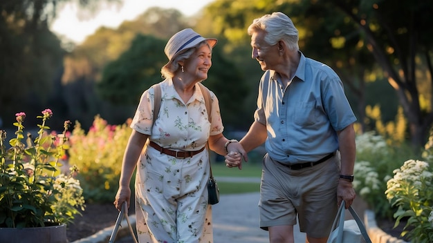 Una pareja de ancianos