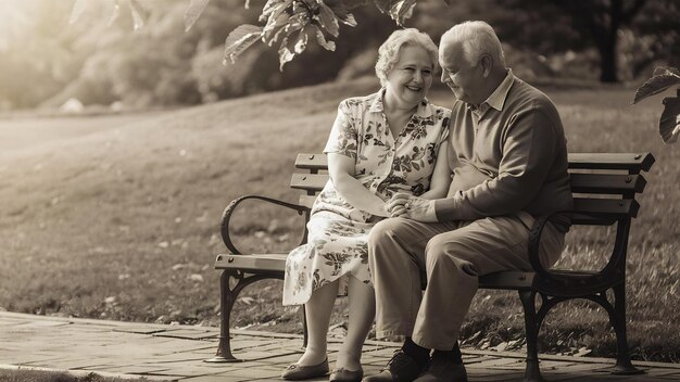 Una pareja de ancianos