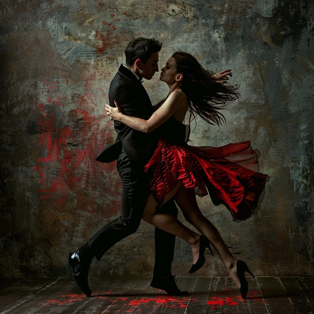 Pareja de baile de la pasión