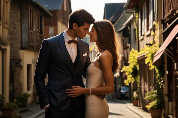 pareja de bodas en francia