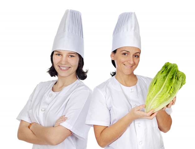 Pareja de cocinera