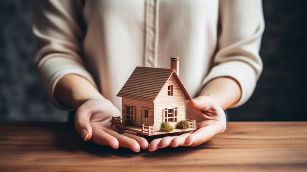 Foto la pareja compró una casa nueva.