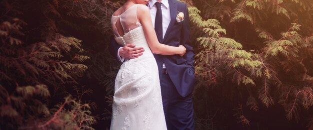 Pareja en el dia de la boda